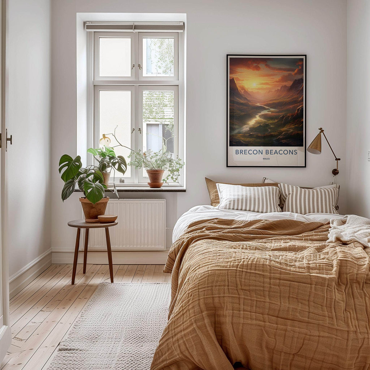 Brecon Beacons Poster - Welsh Mountain Landscape Art Print