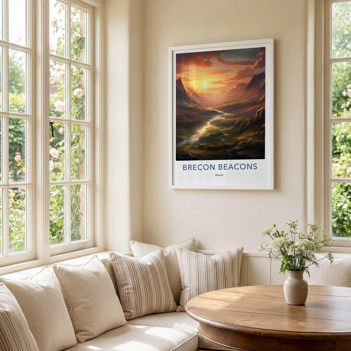Brecon Beacons Poster - Welsh Mountain Landscape Art Print