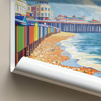 Brighton Poster - England Travel Art - Brighton Pier Beach Wall Decor