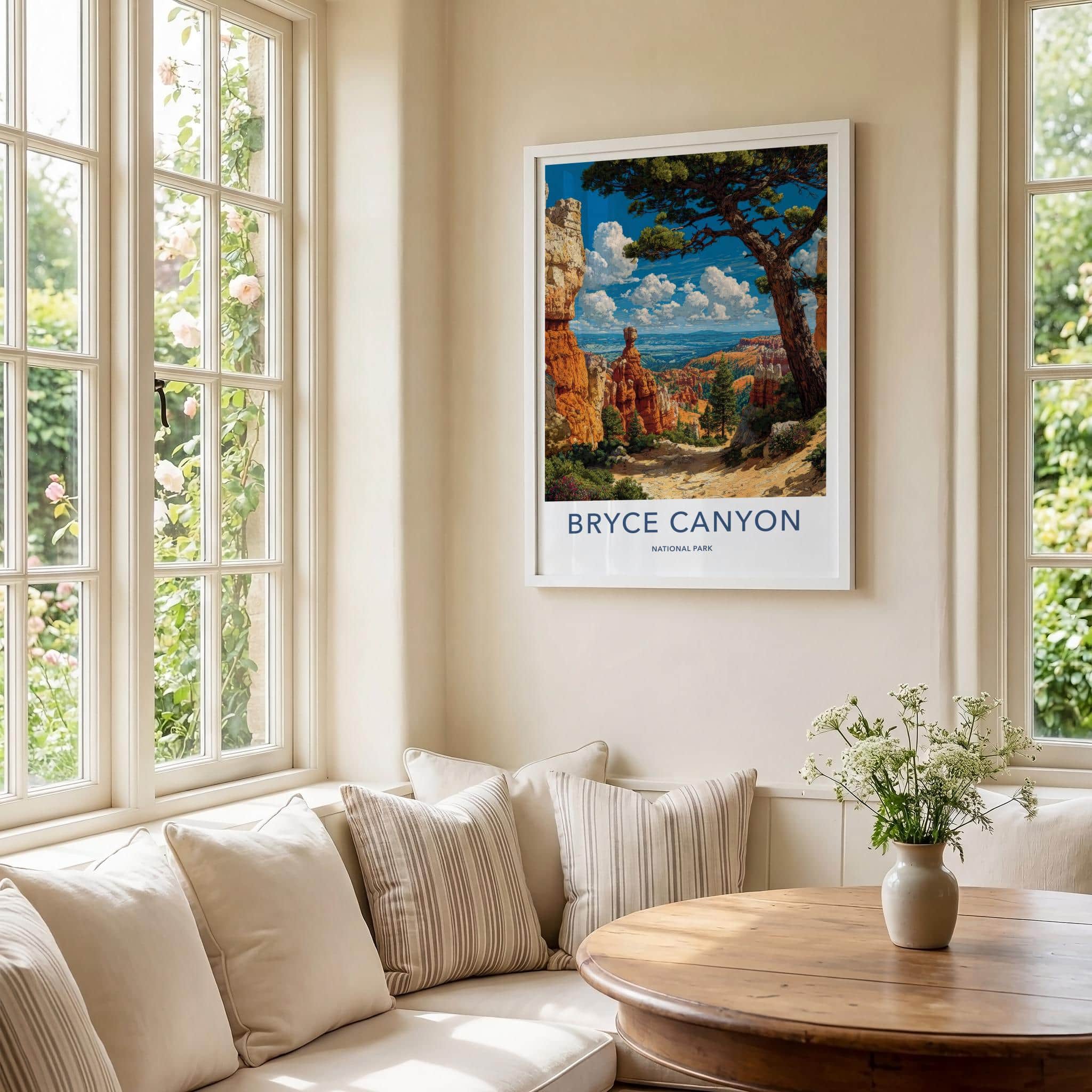 Bryce Canyon Poster - Utah Scenic Art - Vibrant Hoodoo Vista Home Decor