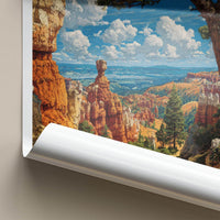 Bryce Canyon Poster - Utah Scenic Art - Vibrant Hoodoo Vista Home Decor