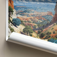 Bryce Canyon Poster - Utah Wall Art - Hoodoos Canyon View Home Decor