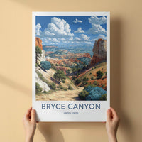Bryce Canyon Poster - Utah Wall Art - Hoodoos Canyon View Home Decor