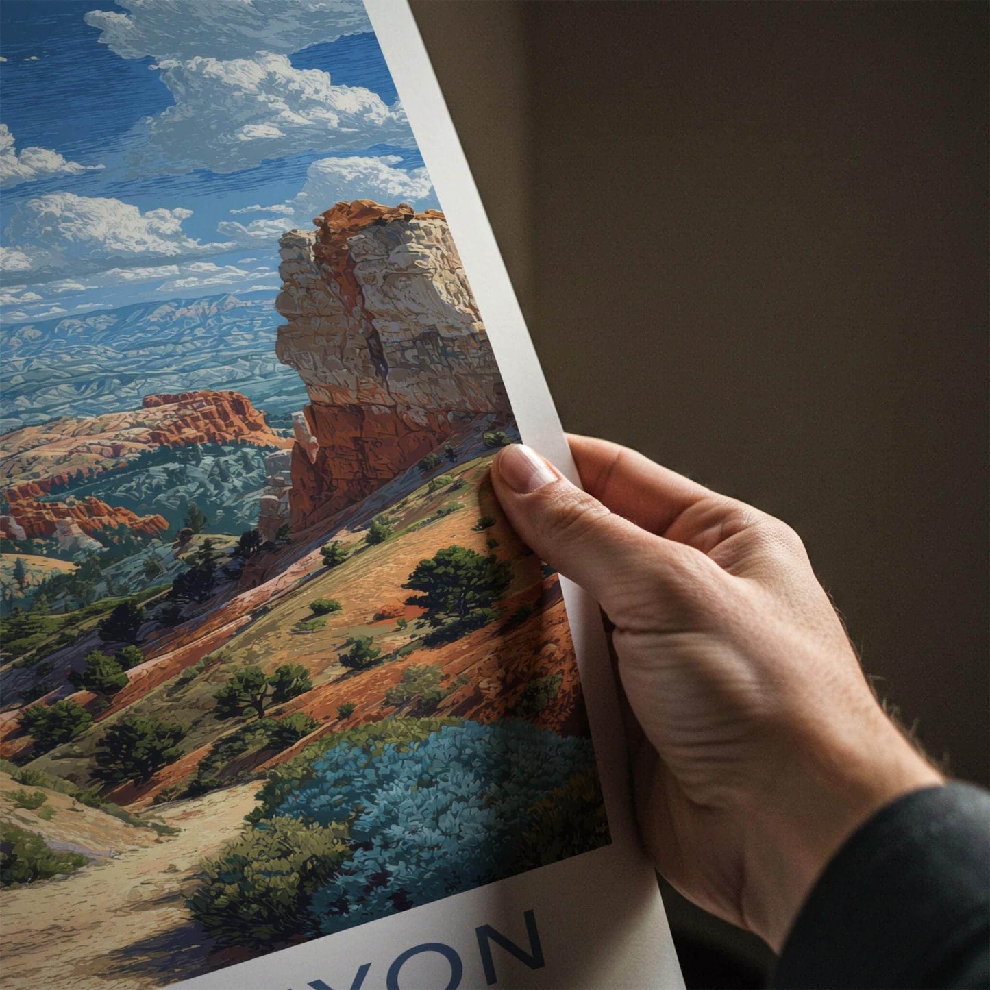 Bryce Canyon Poster - Utah Wall Art - Hoodoos Canyon View Home Decor