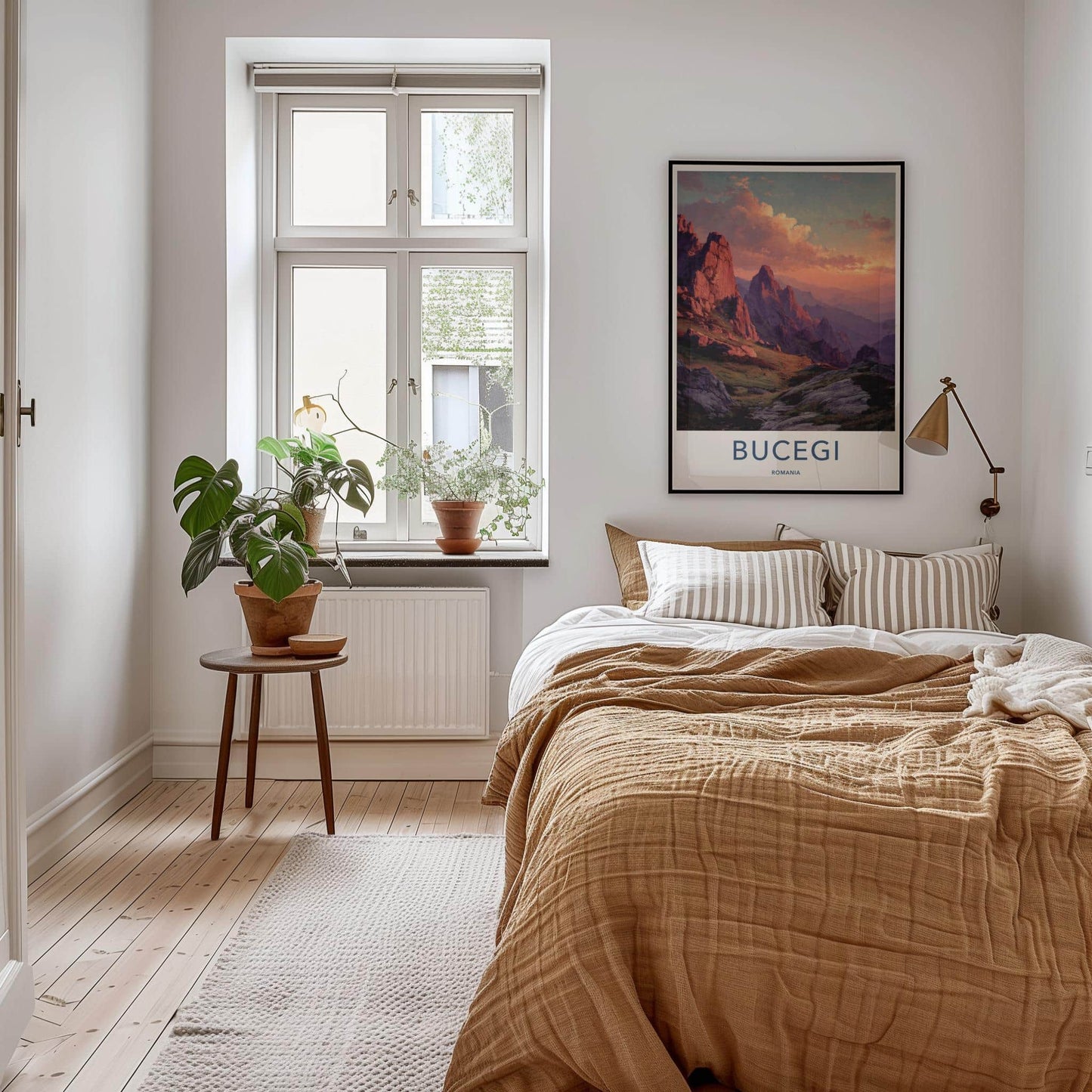 Bucegi Poster - Romania Fine Art - Crimson Mountain Peaks Room Decor