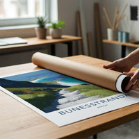 Bunessstranda Poster - Norway Scenic Art - Winding Path Beach Home Decor