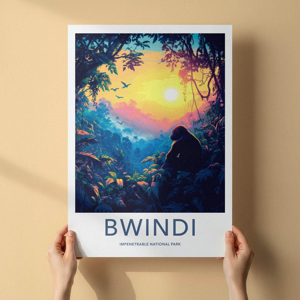 Bwindi National Park Poster - African Wildlife Art