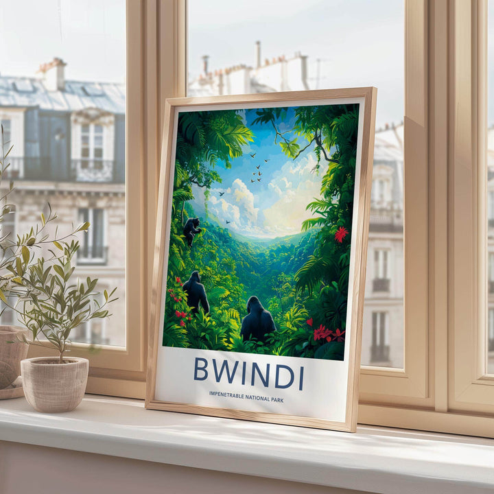 Bwindi National Park Poster - Uganda Wall Art