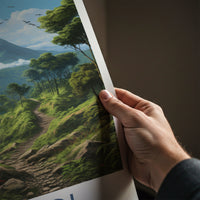 Bwindi Poster - Uganda Travel Art - Vibrant Forest Trail Home Decor