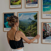Bwindi Poster - Uganda Travel Art - Vibrant Forest Trail Home Decor