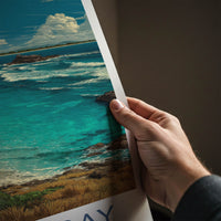 Byron Bay Poster - Australia Travel Art - Coastal Lighthouse Beach Home Decor