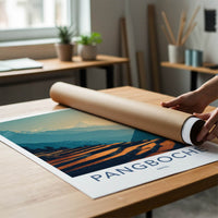 Pangboche Poster - Nepal Travel Art