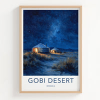 Gobi Desert Poster - Mongolia Wall Art