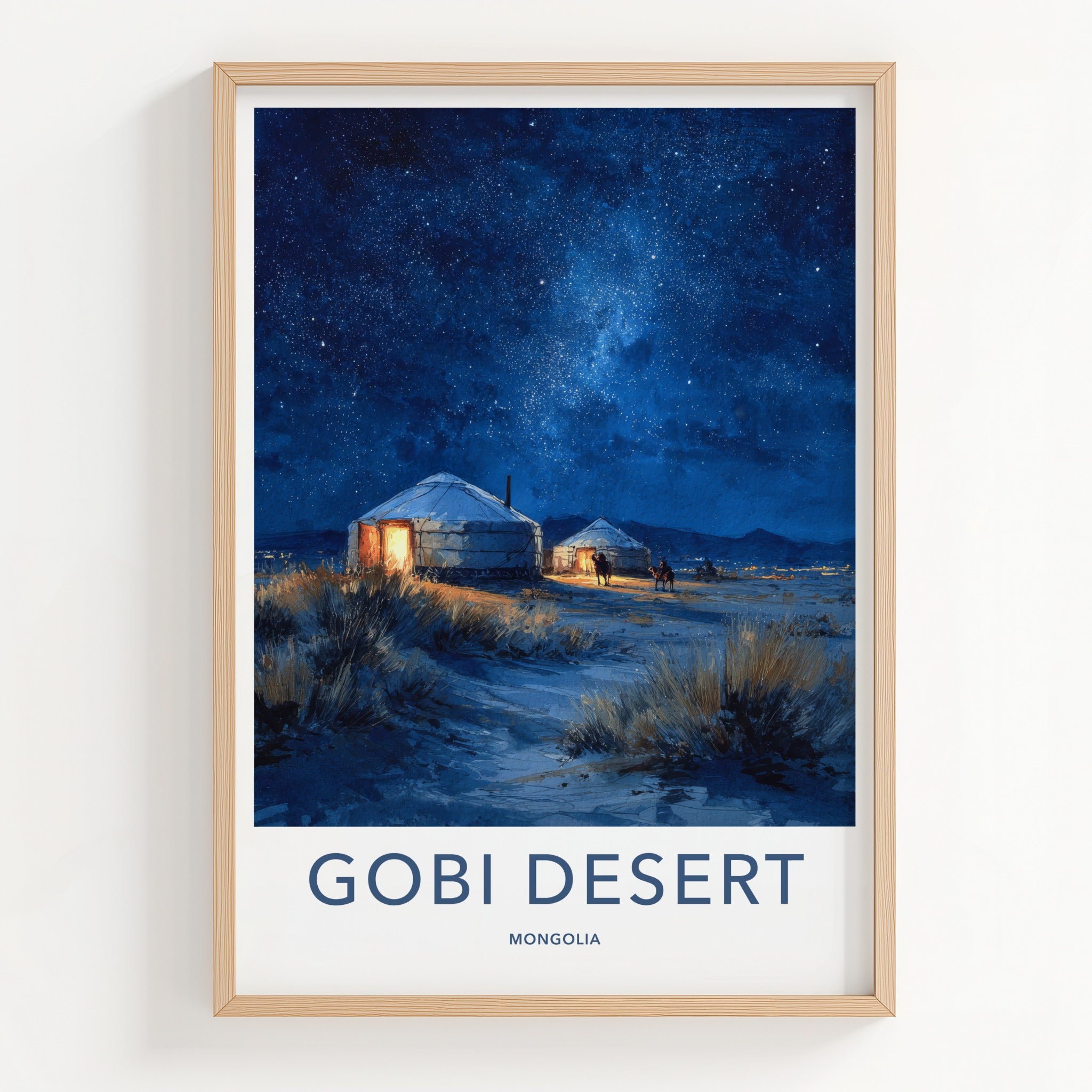 Gobi Desert Poster - Mongolia Wall Art
