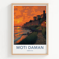 Moti Daman Poster - India Travel Art
