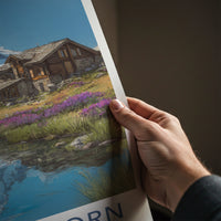 Matterhorn Poster - Switzerland Wall Art Alpine Mountain Reflection