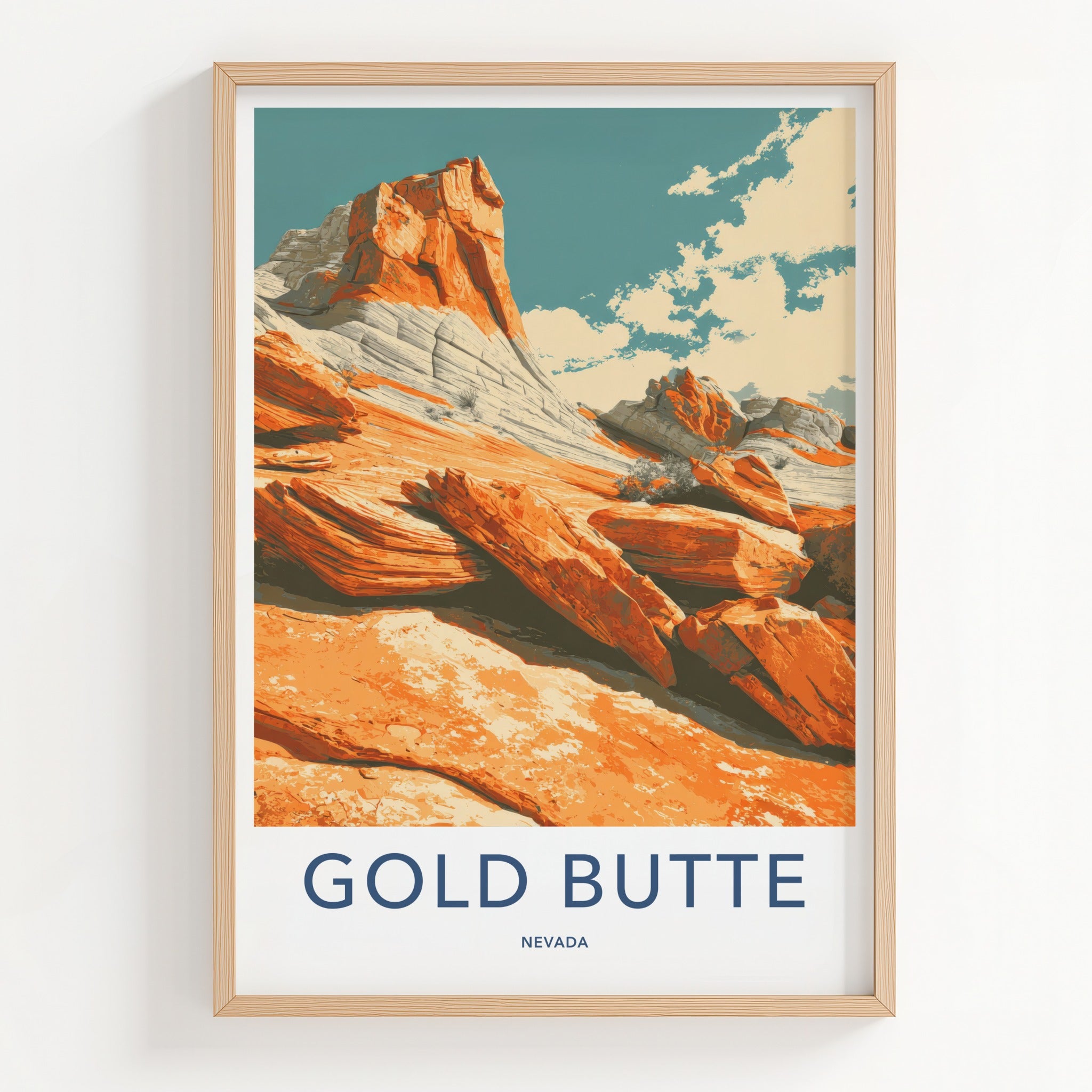Gold Butte Poster - Nevada Art