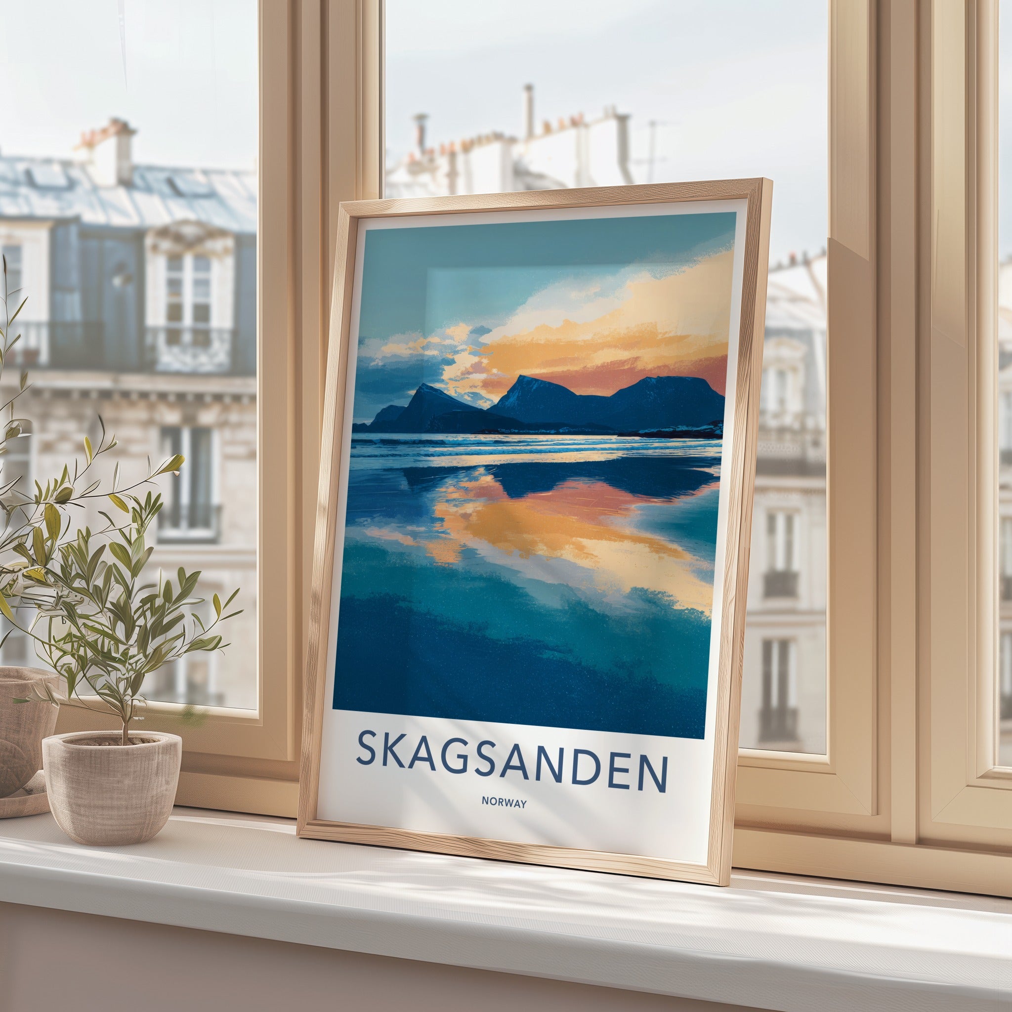 Skagsanden Poster - Norway Travel Art
