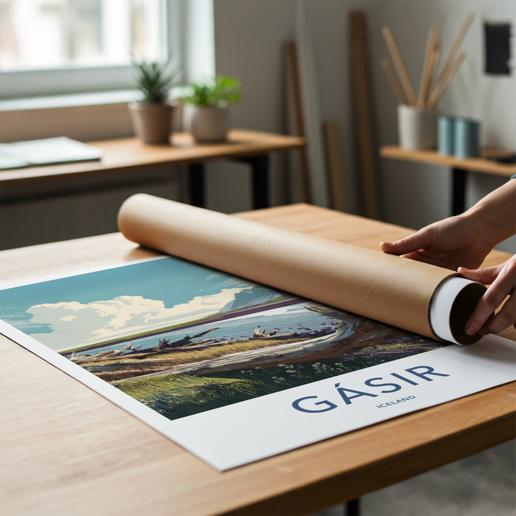 Gasir Poster - Iceland Travel Print