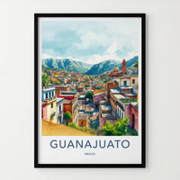 Guanajuato Poster - Mexico Travel Art