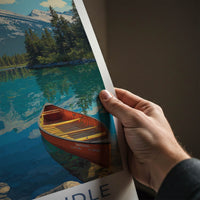 Mount Rundle Poster - Canada Travel Art