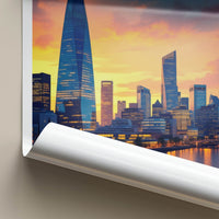 London Poster - England Wall Art - Vibrant City Skyline Gallery Art