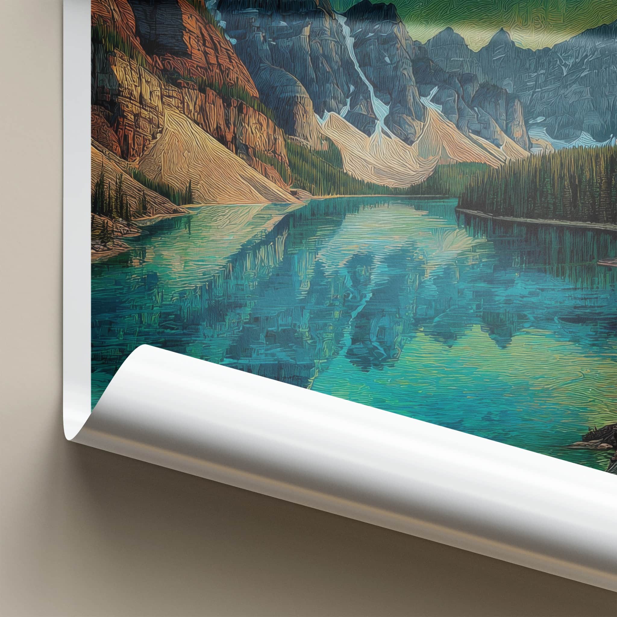 Moraine Lake Poster - Canada Travel Art