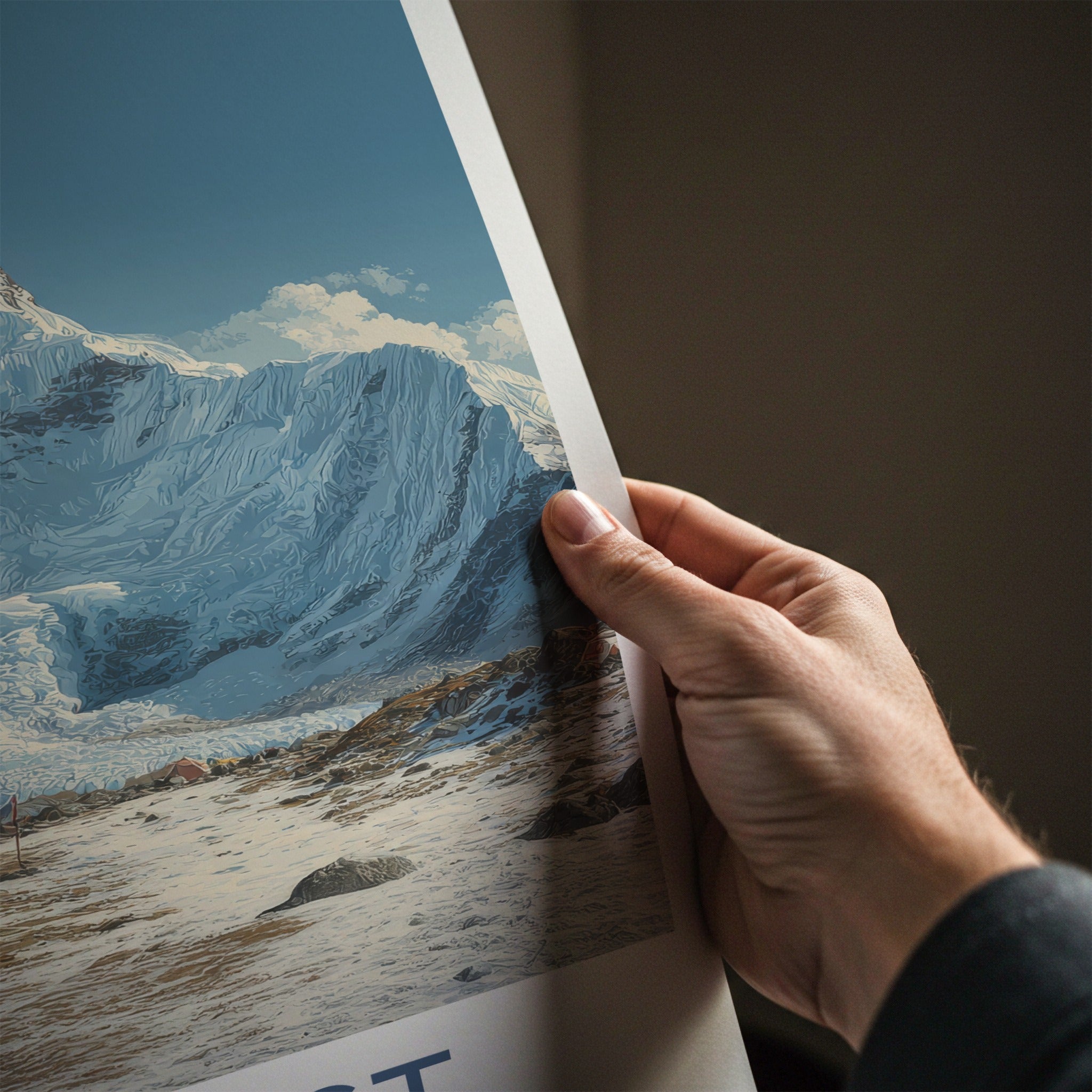 Everest Poster - Nepal Travel Art