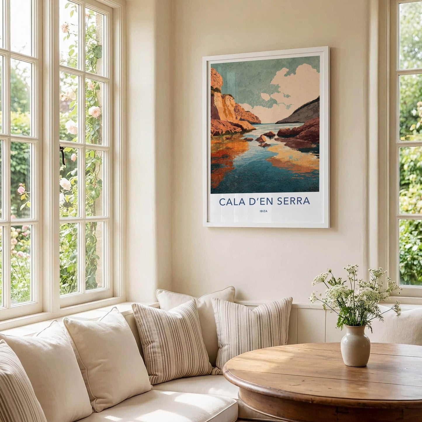 Cala d'en Serra Poster - Spain Travel Art - Rocky Cove Home Decor