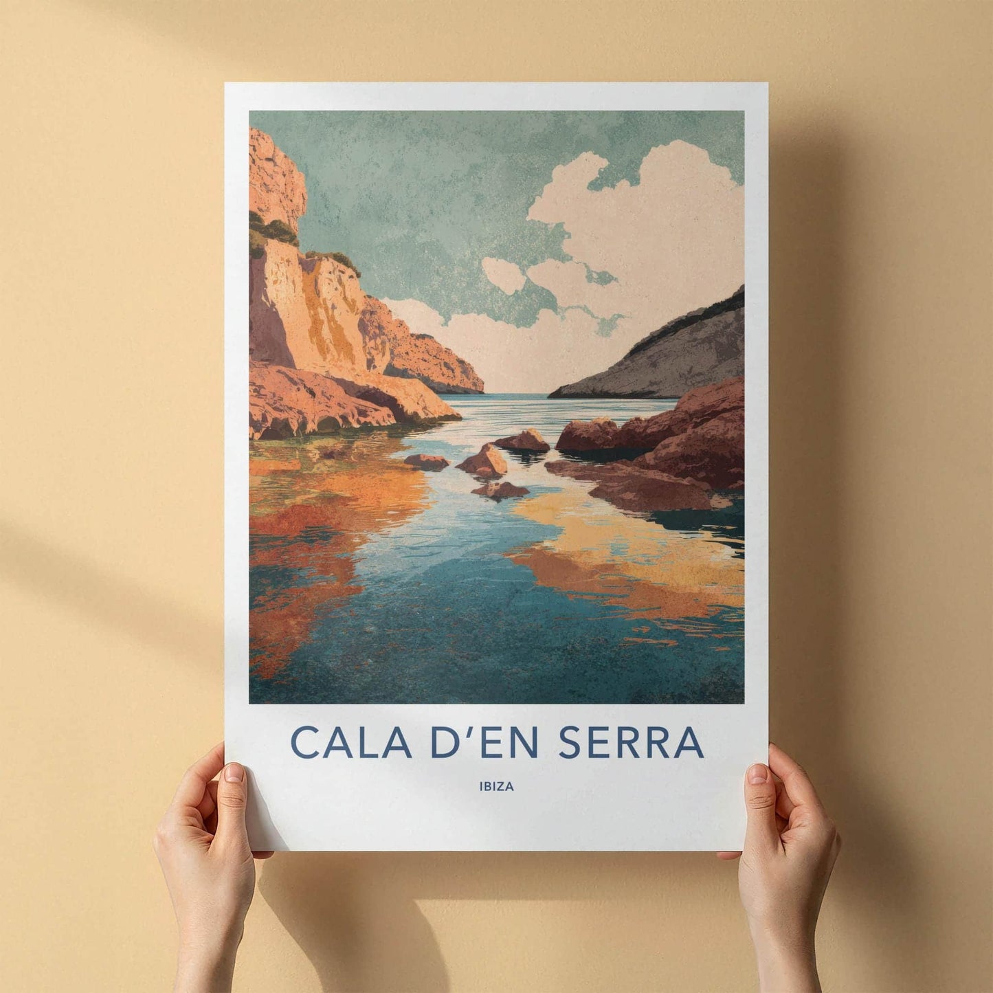 Cala d'en Serra Poster - Spain Travel Art - Rocky Cove Home Decor
