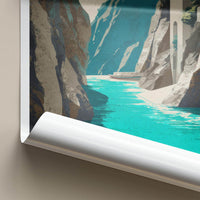 Cala di Furore Poster - Italy Travel Art - Italian Fjord Coast Home Decor