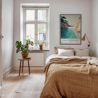 Cala Escorxada Poster - Spain Wall Art - Tranquil Sea Cliffs Home Art