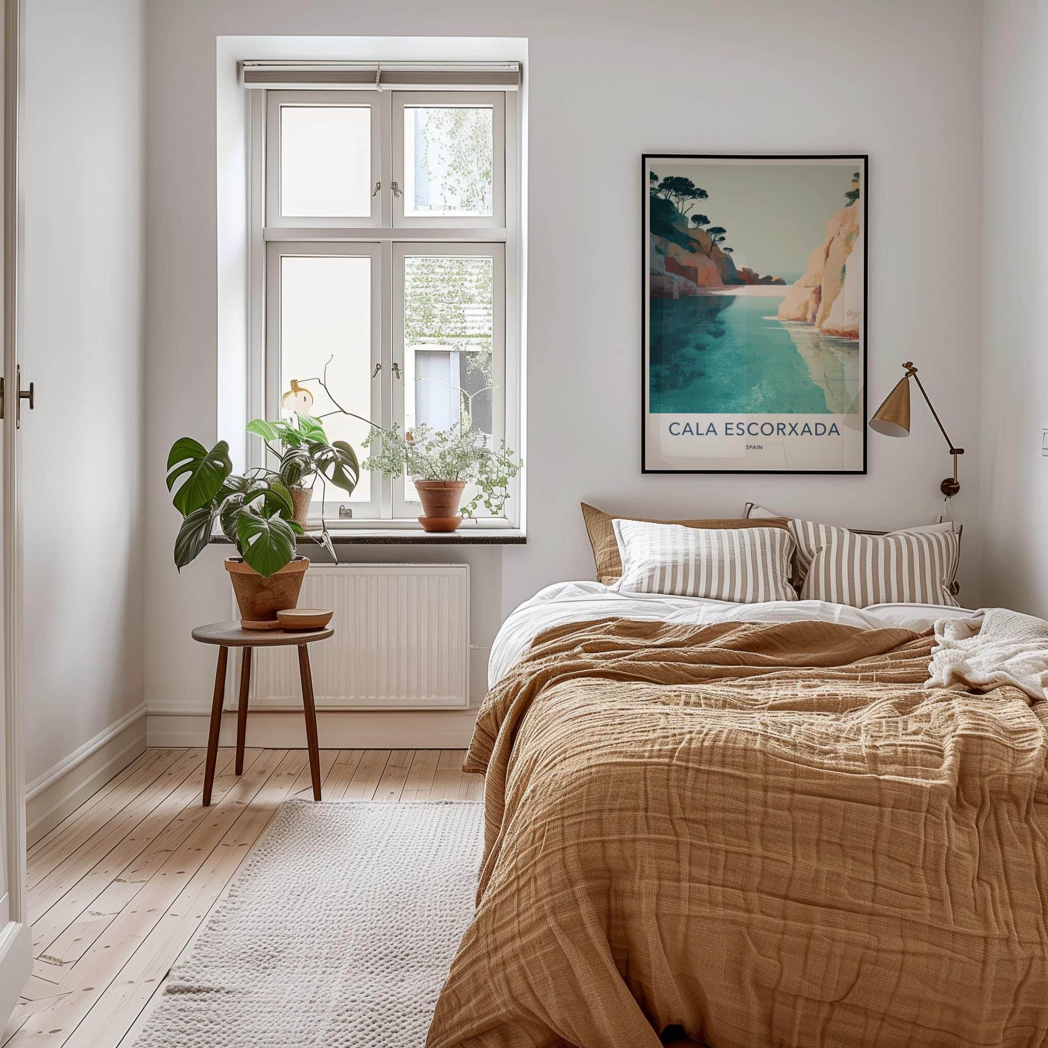 Cala Escorxada Poster - Spain Wall Art - Tranquil Sea Cliffs Home Art