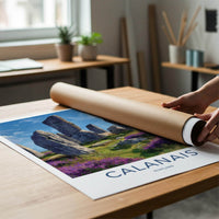 Calanais Poster - Scotland Travel Art - Ancient Stone Circle Home Decor