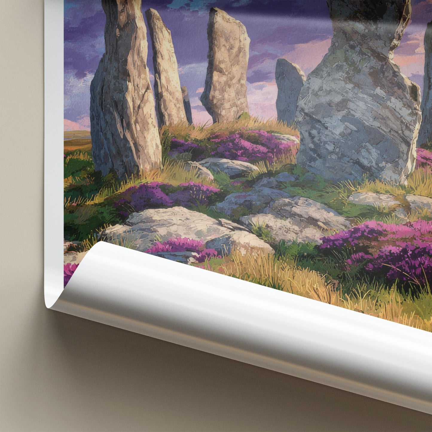 Callanish Poster - Scotland Scenic Art - Mystical Stone Circle Wall Decor