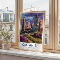 Callanish Poster - Scotland Scenic Art - Mystical Stone Circle Wall Decor