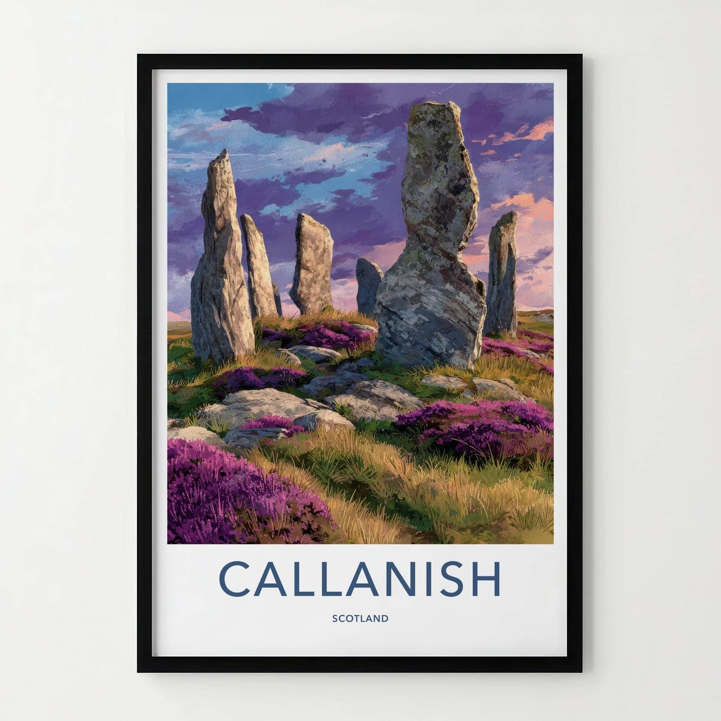 Callanish Poster - Scotland Scenic Art - Mystical Stone Circle Wall Decor