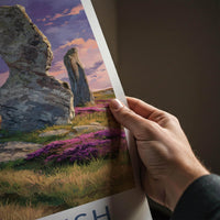 Callanish Poster - Scotland Scenic Art - Mystical Stone Circle Wall Decor