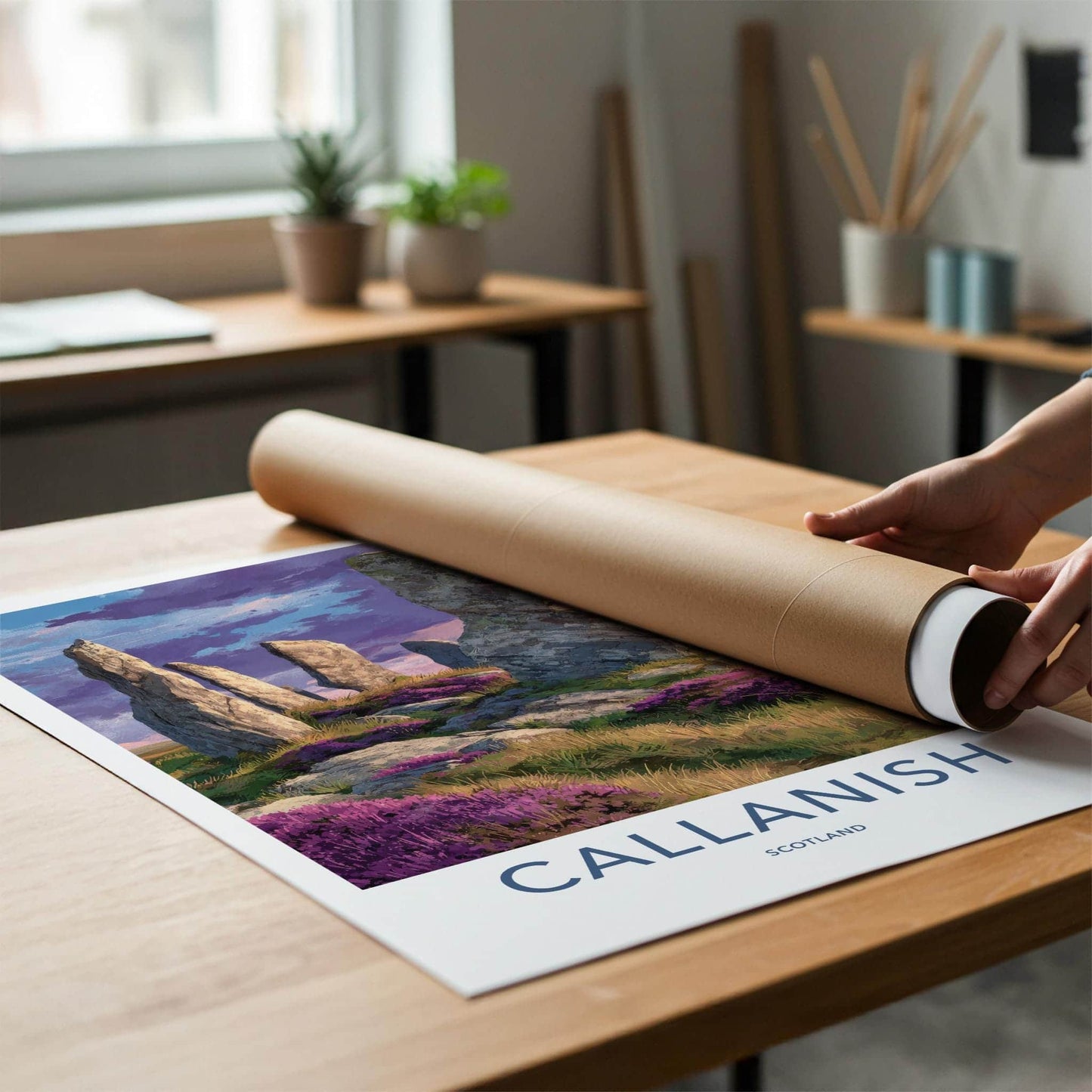 Callanish Poster - Scotland Scenic Art - Mystical Stone Circle Wall Decor