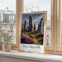 Callanish Poster - Scotland Travel Art - Ancient Stone Circle Home Decor
