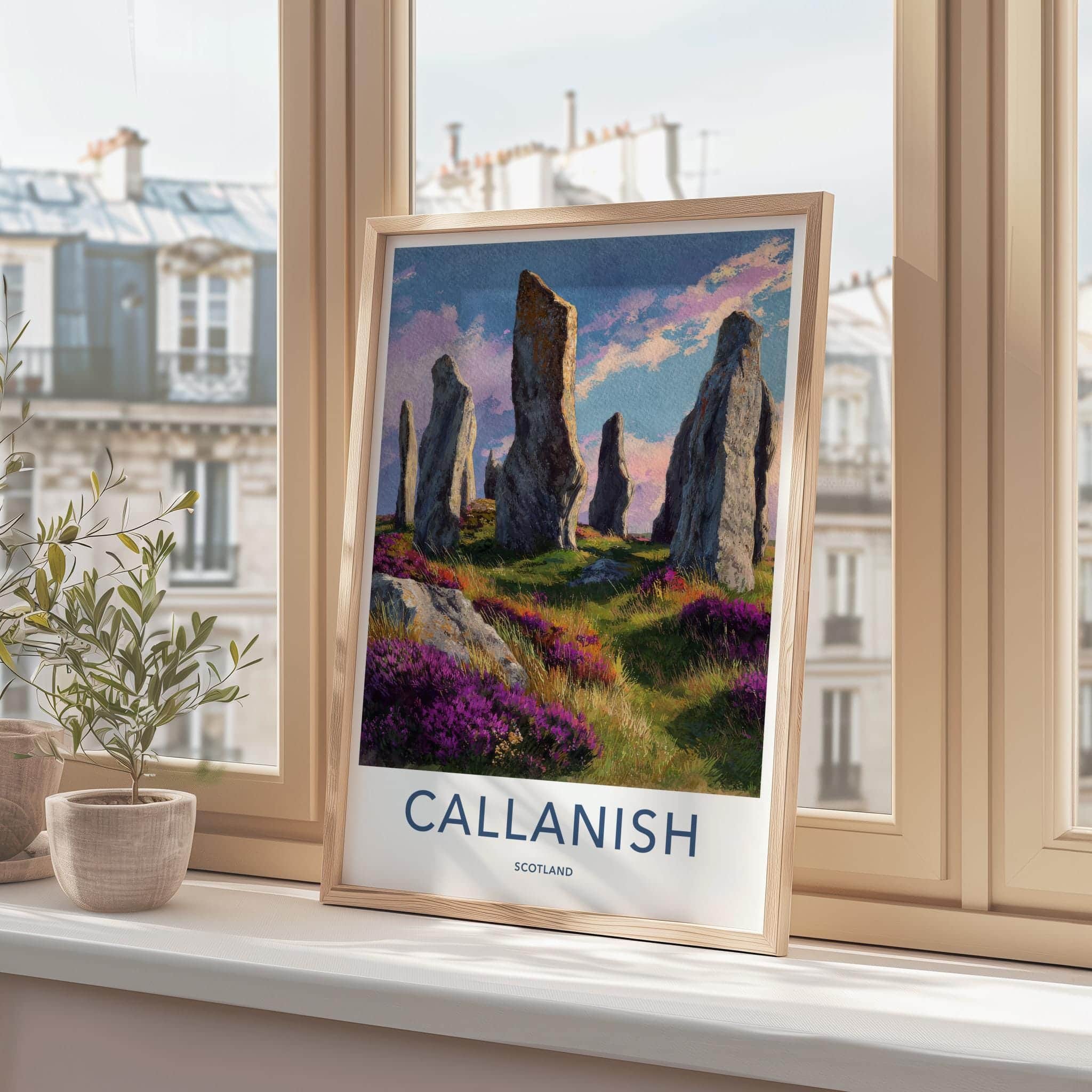 Callanish Poster - Scotland Travel Art - Ancient Stone Circle Home Decor