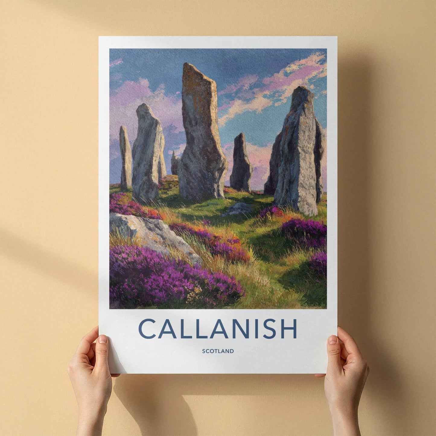 Callanish Poster - Scotland Travel Art - Ancient Stone Circle Home Decor