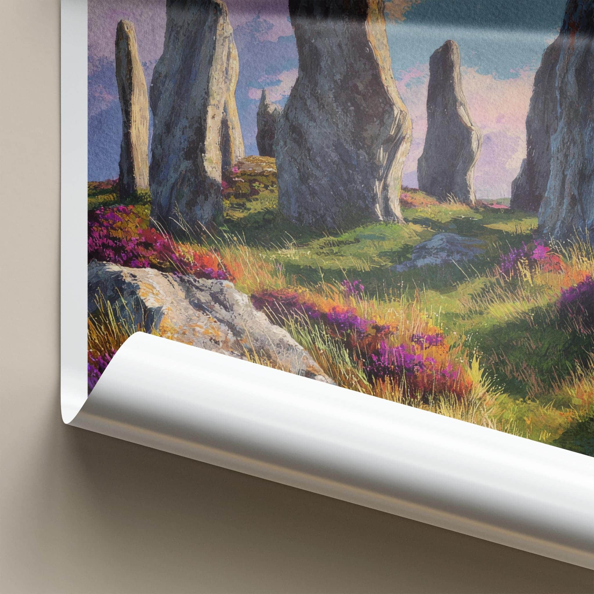 Callanish Poster - Scotland Travel Art - Ancient Stone Circle Home Decor