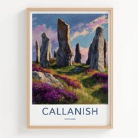 Callanish Poster - Scotland Travel Art - Ancient Stone Circle Home Decor
