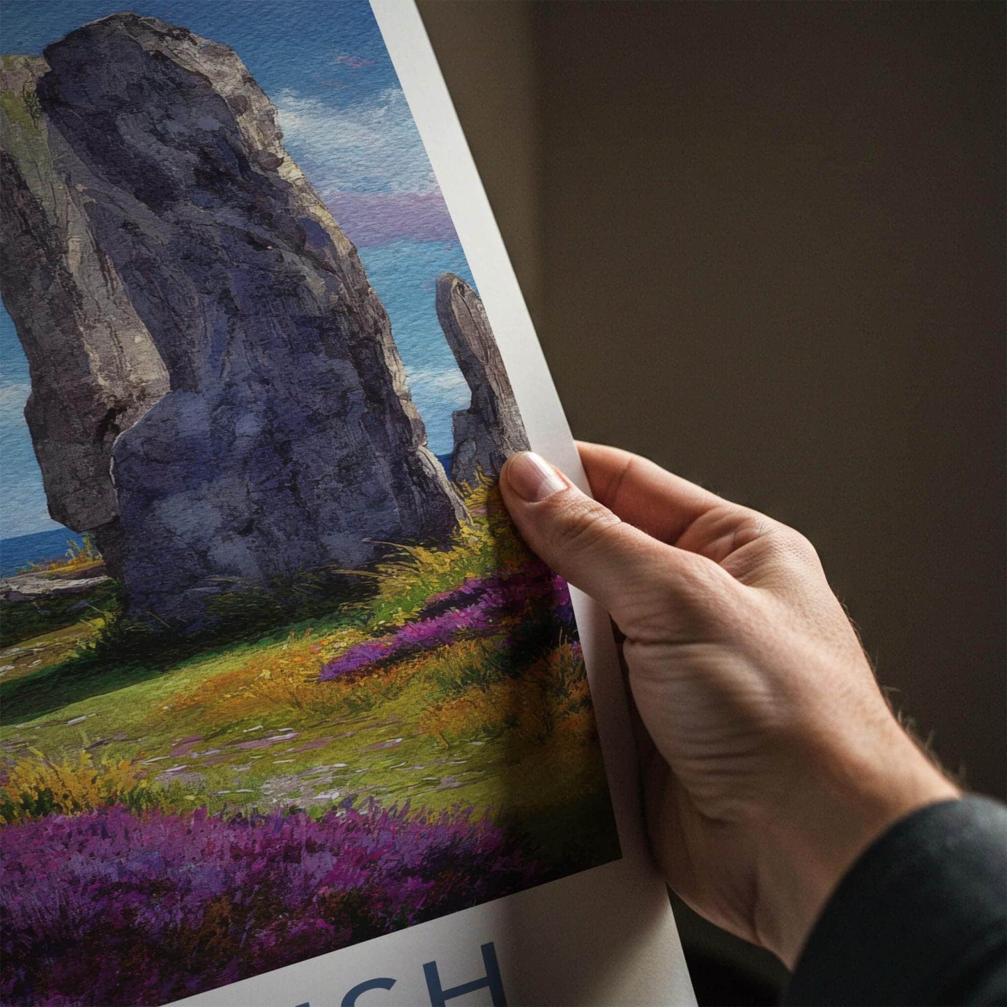 Callanish Poster - Scotland Travel Art - Ancient Stone Circle Wall Decor