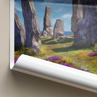 Callanish Poster - Scotland Travel Art - Ancient Stone Circle Wall Decor