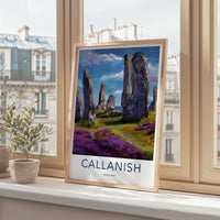 Callanish Poster - Scotland Travel Art - Ancient Stone Circle Wall Decor