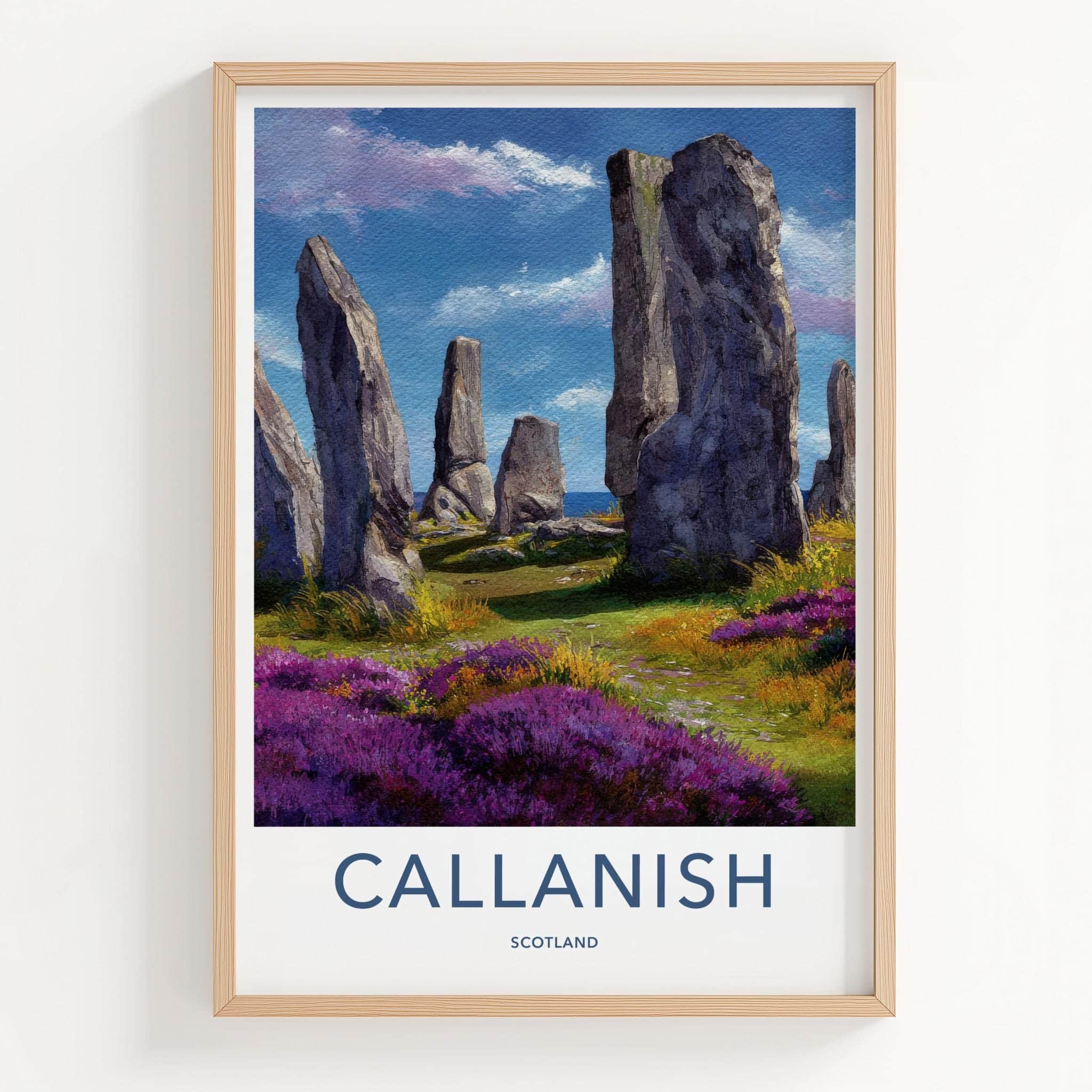 Callanish Poster - Scotland Travel Art - Ancient Stone Circle Wall Decor