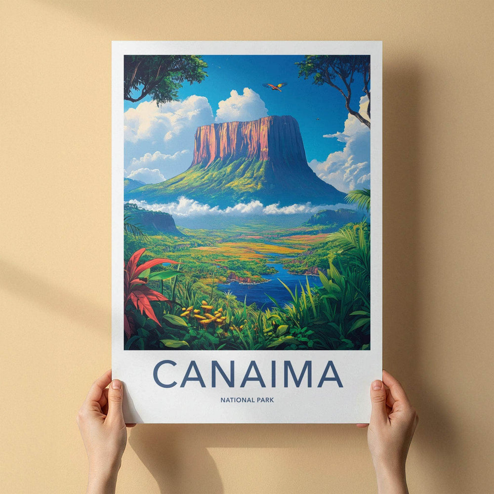 Canaima National Park Poster - Scenic Nature Wall Decor with Angel