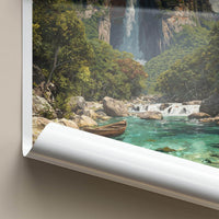 Canaima Poster - Venezuela Travel Art - Tropical Waterfall River Wall Decor